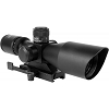 Aim Sports 3-9X40 DUAL-ILLUMINATED SCOPE w/ CUT SUNSHADE / BDC / QR MOUNT / RANGEFINDER RETICLE