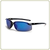 Crossfire ES5 blue mirror lens, shiny black frame