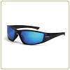 Crossfire RPG polarized HD blue mirror lens, matte black frame