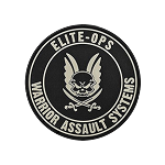 Warrior Assault Elite Ops Round Rubber Logo Shield